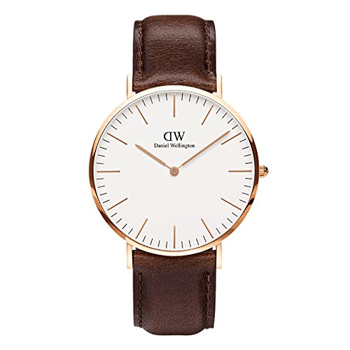 [ダニエル ウェリントン] Daniel Wellington CLASSIC 40mm メンズ ローズゴールド腕時計 レザーバンド アナログ 腕時計 DW00100009 (0109DW) [並行輸入品]
